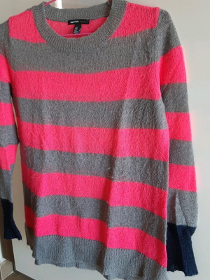Mango sweater used, size M, gray and blue