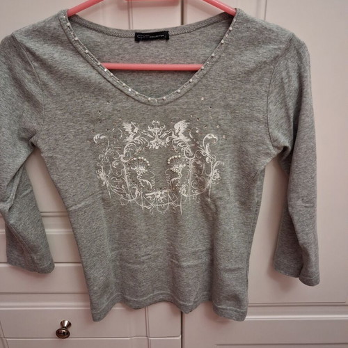 Blouse gray size S like new