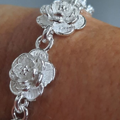 Silver 925 rose bracelet