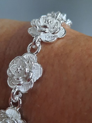 Silver 925 rose bracelet