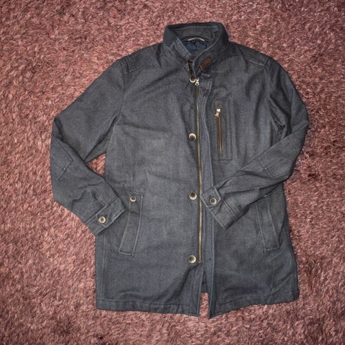 Hugo Boss wool coat size 58 used, gray