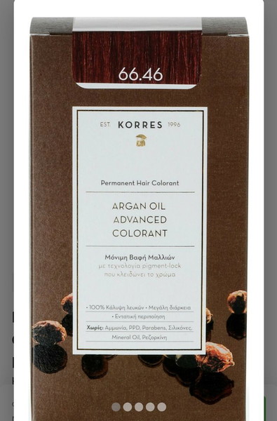 Korres Korres Argan Oil Advanced Colorant 66.46 Έντονο Κόκκινο Βουργουνδίας 50ml
