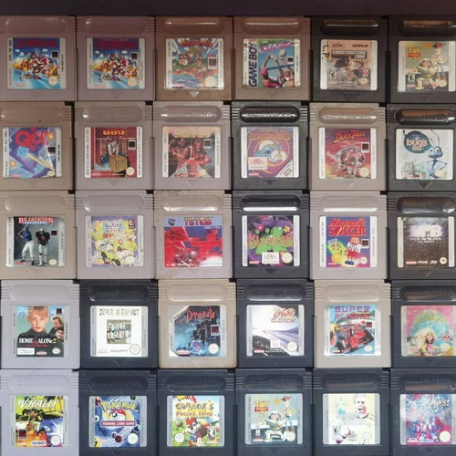 Game Boy games used, various titles with box
