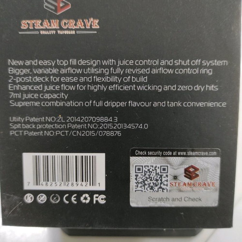 Aromamizer Supreme RDTA Limited Edition used, collectible piece