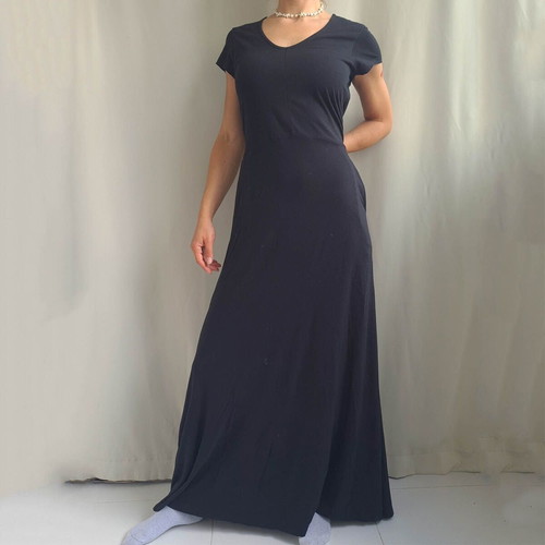 Peruvian Connection maxi dress size L, pima cotton and modal, pockets