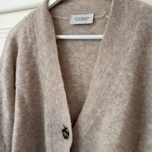 Scotch & Soda knitted cardigan, small, beige