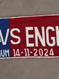 Football scarf Greece vs England 14/11/2024 new, authentic