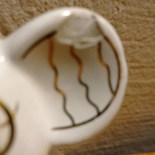 Decorative elephant used with defect on ear
