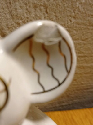 Decorative elephant used with defect on ear