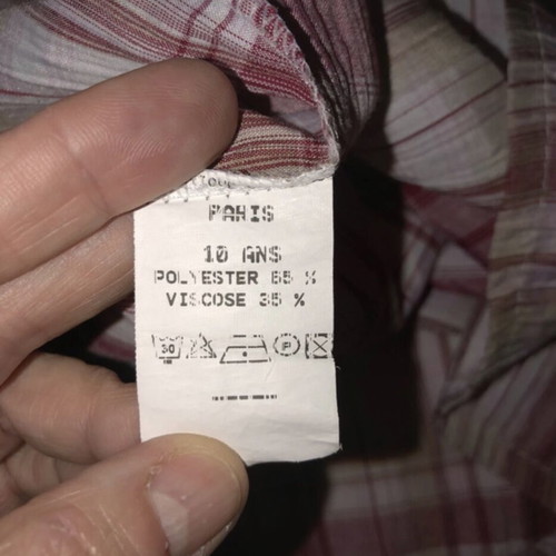Plaid blouse without buttons for girls 10 years old