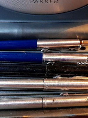 Σετ στυλό Parker Jotter Vintage μεταχειρισμένα με γνήσια κασετίνα, 5 τεμάχια