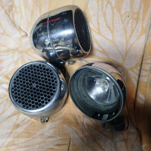 Vintage car beam headlights used in very good condition