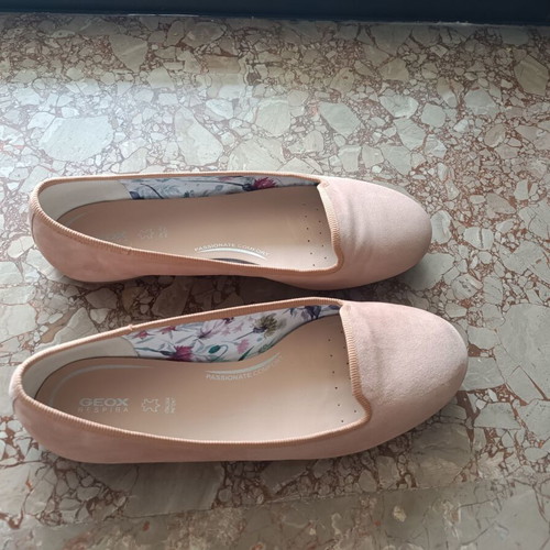Geox ballerinas used size 38.5 pink suede