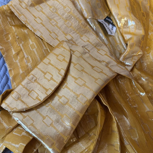Nadia Rapti Savannah Sun Dress Small 100% Silk like new, yellow gold