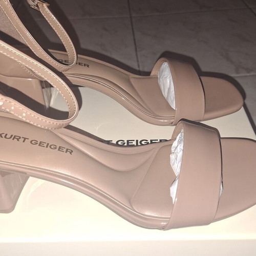 Kurt Geiger nude block heel sandals, new, size 39