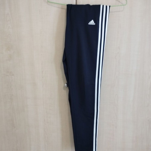 Παντελόνι φόρμας Adidas μεταχειρισμένο, junior 164cm, μπλε με λευκές ρίγες