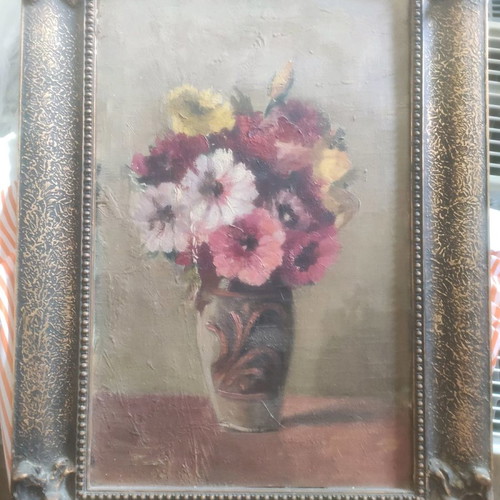 Oil painting used, unsigned with heavy frame 37x51 cm