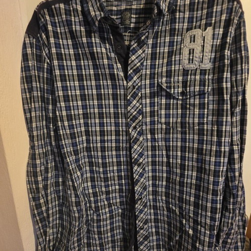 Replay men's blue dress shirt, size M