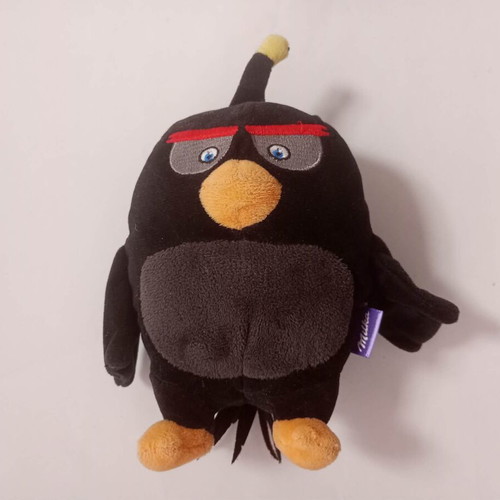 Bomb plush toy, Angry Birds, 18cm, Milka edition