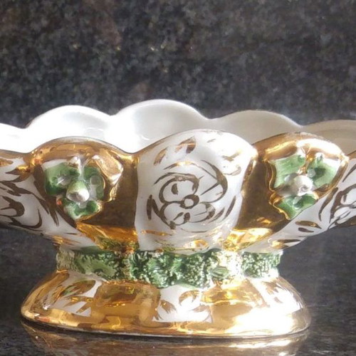 Vintage Gondola Fondant Dish Italian used handmade hand-painted