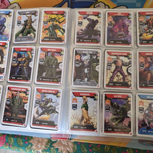 Marvel Mission Arena Album with 193 Cards like new