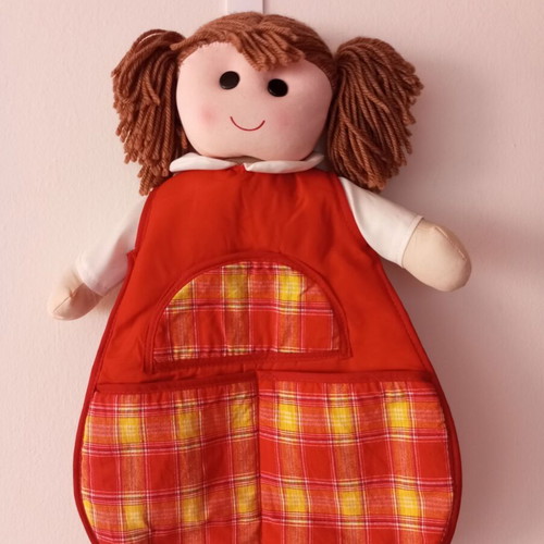 Fabric Hanging Doll Organizer for Children's Room, New