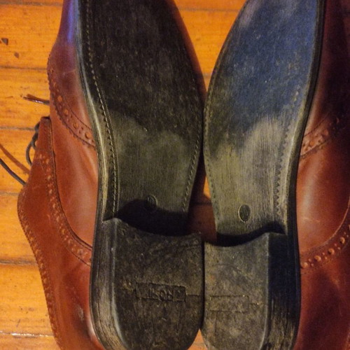 Ikon leather shoes brown used, size 44.5 EU