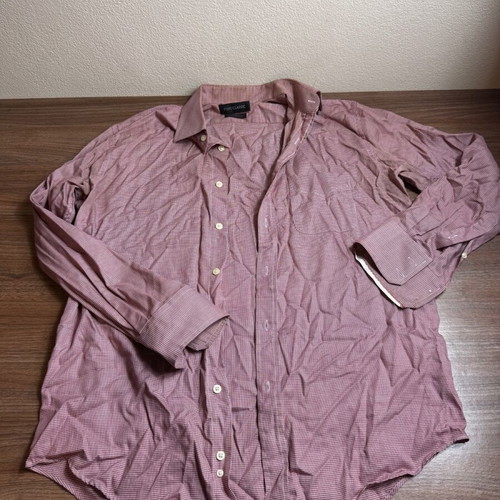 Pure Classic Men's Checked Shirt Bordeaux Size 41 Like New