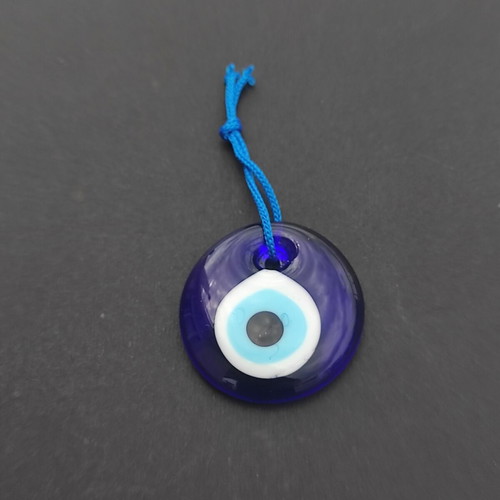 Traditional glass amulet like new, blue evil eye protection