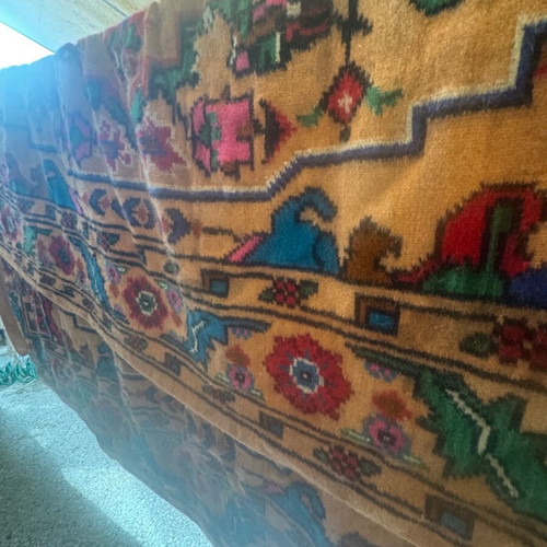 Handmade all-wool loom rug new