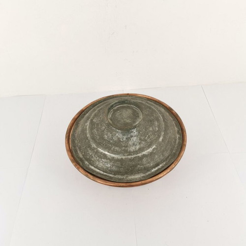 Copper pot used, vintage 1950s