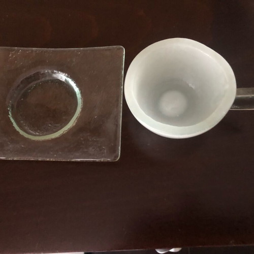 Glass Studio handmade coffee cups new
