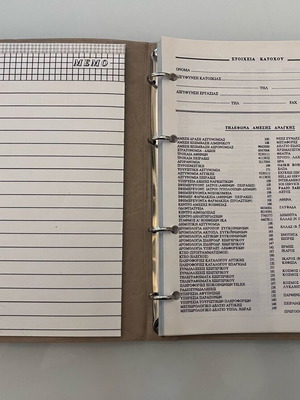 Menu telephone directory like new with notepad