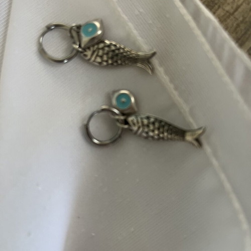 Dangling earrings like new with three wearing options