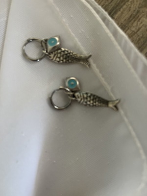 Dangling earrings like new with three wearing options