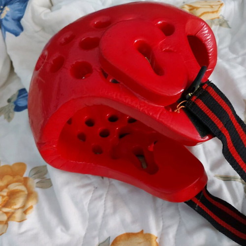 Tae Kwon Do head protector red used