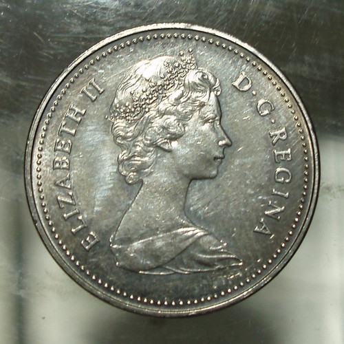 5 Cents Canada 1981 used with Elizabeth II portrait