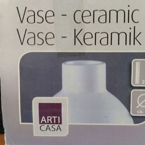 Arti Casa decorative vase, minimal design, new in box