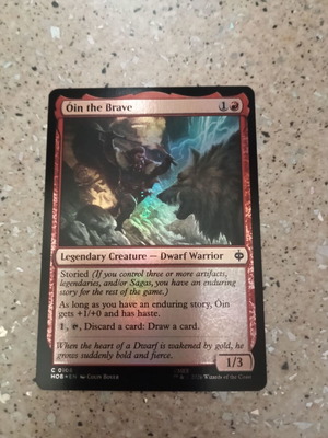 Magic the Gathering карта Óin the Brave фолио