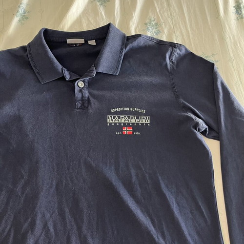 Napapijri Polo Shirt like new, dark blue, size M