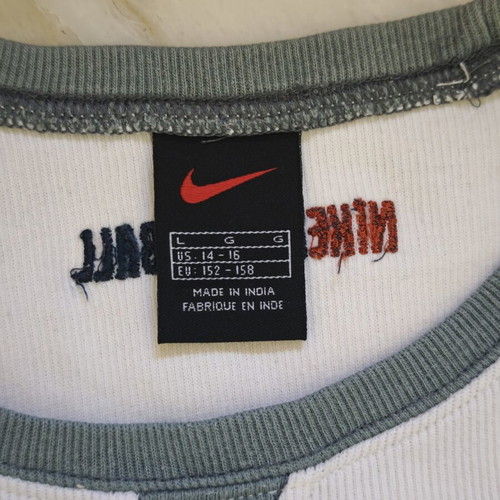 Nike vintage basketball t-shirt L like new, white cotton