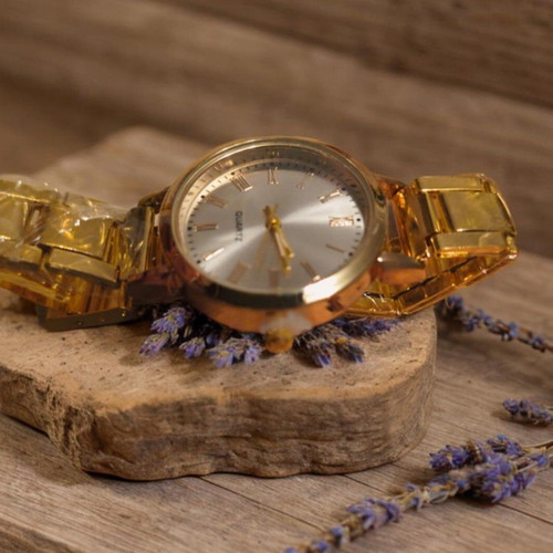 Unisex watch 29mm new, white and gold