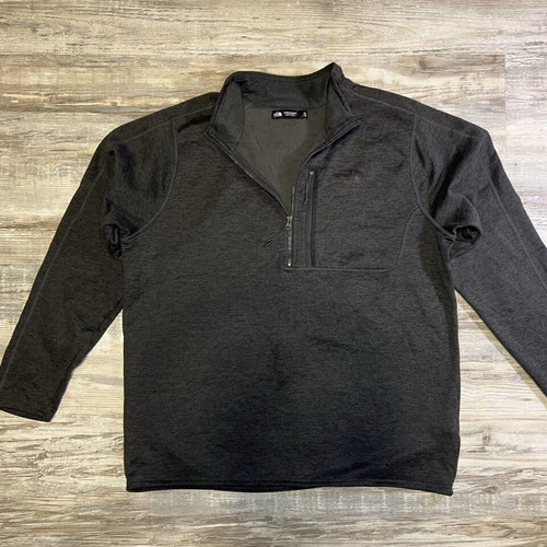 The North Face 1/4 Zip Fleece Pullover, dark heather grey, men's XL