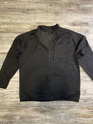 The North Face 1/4 Zip Fleece Pullover, dark heather grey, men's XL