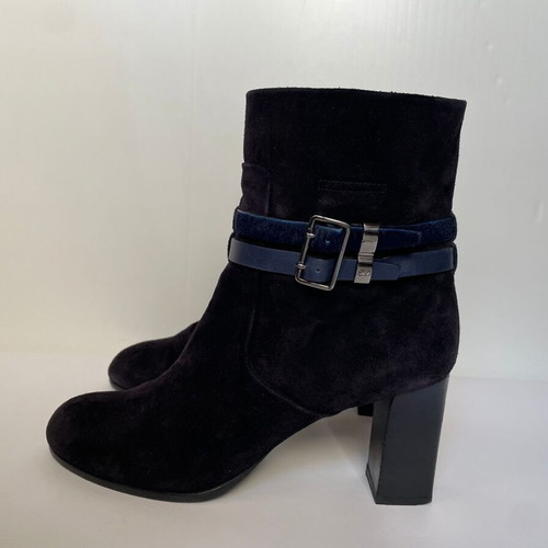 Dior suede ankle boots like new, size 40, navy