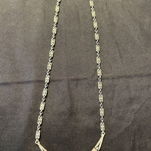 Vintage silver necklace 925 with purple stone like new