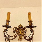  Απλίκα με βάση για δύο κεριά (Δράκος) - εποχής 1950