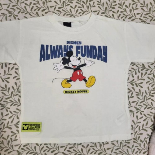 Zara Kids Disney Mickey Mouse T-shirt like new, white, size 110 cm