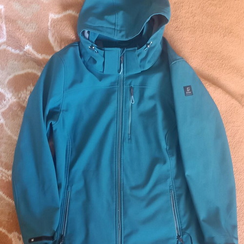 Killtec waterproof windproof women's jacket used, size 2XL, green turquoise
