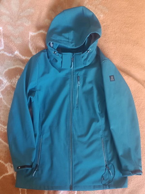 Killtec waterproof windproof women's jacket used, size 2XL, green turquoise